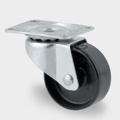 Roulette pivotante D. 25 mm à platine 35 x 30 mm charge max. 20 kg - 0003208100 - Tente