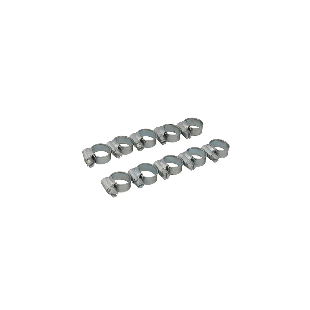 Lot de 10 colliers de serrage métallique 12 - 20 mm (OO) - 449926