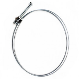 Collier de serrage double fil acier D. 195 à 205 mm pour tuyau flexible d'aspiration - CDF195-205 - Aev-Flex