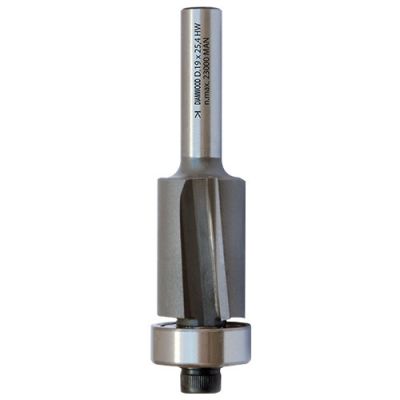 Mèche d'affleureuse biaise HM micrograin + roulement D. 19,1 x Lt. 72 x Lu. 25,4 x Q 6 mm x Z2 - fixtout Platinum