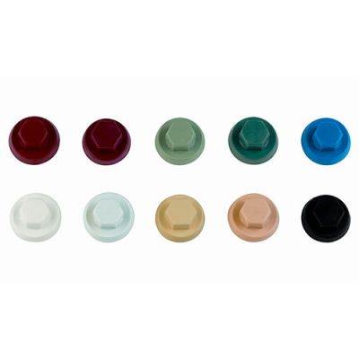 1000 capuchons nylon pour vis à tête hexagonale M8 RAL 6028 - ATAPO08VN - Index