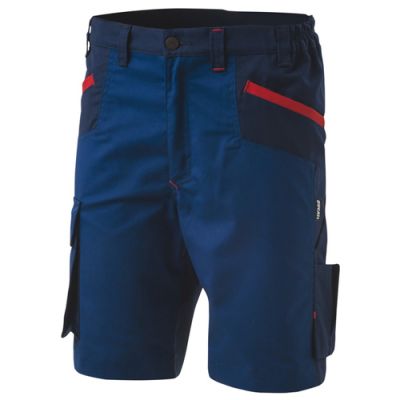 Bermuda de travail INN-BRAKE 12DUC1 Bleu Saylor-Bleu Como charbon - 35% coton 65% polyester - Ducati