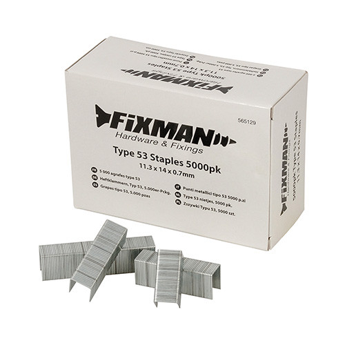 Fixman Fixman 805052 5 000 agrafes type 53-11,3 x 12 x 0,7 mm