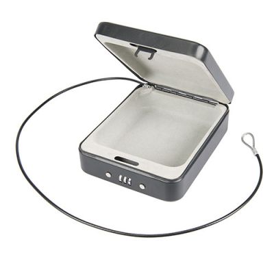 Coffre de voiture avec combinaison à 3 chiffres 200 x 158 x 60 mm - 869478 - Silverline