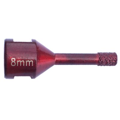 Trépan diamanté à sec D. 8 x Filetage M14 x Ht. 10 x Lt. 63 mm - Grès cérame, granit, pierre naturelle - fixtout