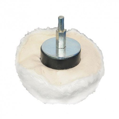 Tampon de polissage dôme D. 85 mm sur tige - 102516 - Silverline