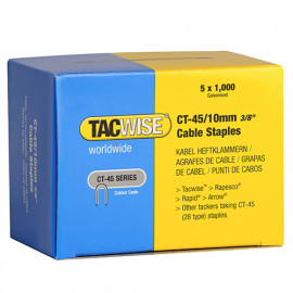 Boîte de 5000 agrafes pour câble de type CT45 L. 10 mm - TA-0352 - Tacwise