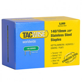 Boîte de 5000 agrafes en acier inoxydable type 140 L. 10 mm - TA-0477 - Tacwise