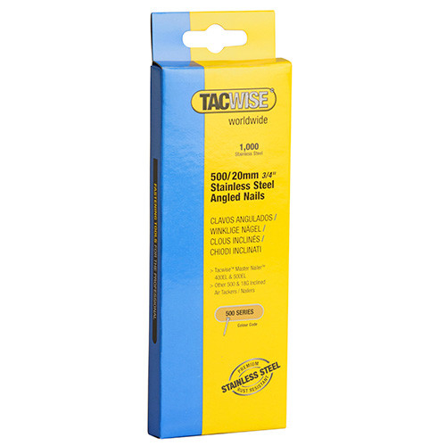 Tacwise 0824 Bo/îte de 5000 Clous galvanis/és pour Cloueur en bande 25 mm Type 500