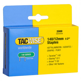 Boîte de 2000 agrafes galvanisées de type 140 L. 12 mm - TA-0348 - Tacwise