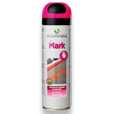 Traceur de chantier fluorescent S-MARK 500 ml de couleur Violet - 141920O - Soppec