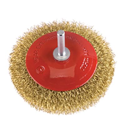 Brosse forme cuvette à fil acier ondulé sur tige D. 90 mm Q. 6 mm - 466.00 - PG Professional