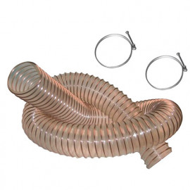 5 M de tuyau flexible d'aspiration PU acier cuivré D. 100 mm + 2 colliers de serrage - DW-257258000 - fixtout