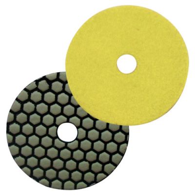 Pad de polissage diamanté à sec auto-agrippant D.100 mm x Gr. 200 - Granit, marbre, pierre naturelle - fixtout Platinum