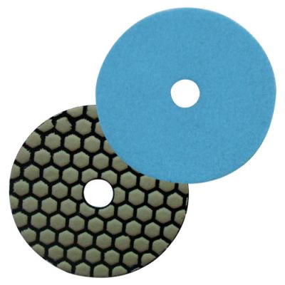 Pad de polissage diamanté à sec auto-agrippant D.100 mm x Gr. 400 - Granit, marbre, pierre naturelle - fixtout Platinum