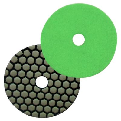 Pad de polissage diamanté à sec auto-agrippant D.100 mm x Gr. 800 - Granit, marbre, pierre naturelle - fixtout Platinum