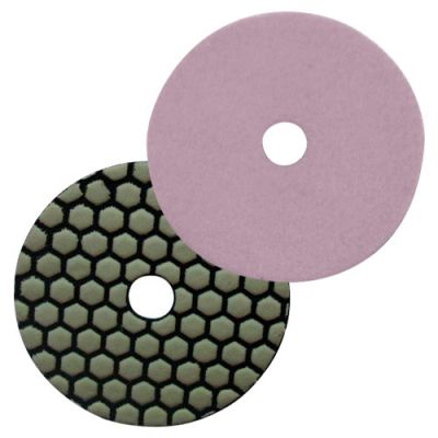 Pad de polissage diamanté à sec auto-agrippant D.100 mm x Gr. 3000 - Granit, marbre, pierre naturelle - fixtout Platinum