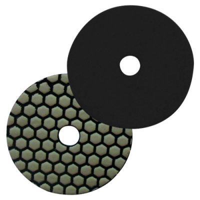 Pad de polissage diamanté à sec auto-agrippant D.100 mm x Gr. BUFF - Granit, marbre, pierre naturelle - fixtout Platinum