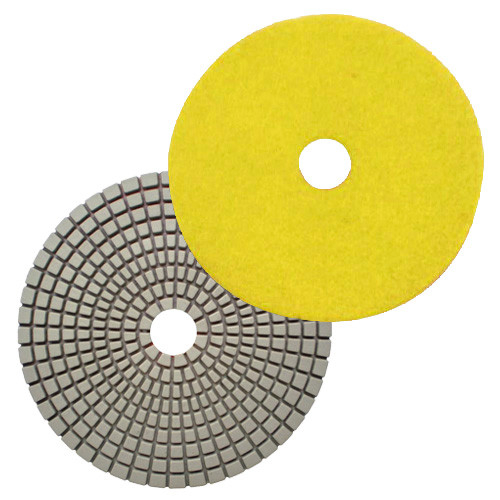 Pad de polissage diamanté à sec auto-agrippant D.125 mm x Gr. 200 - Béton - fixtout Platinum