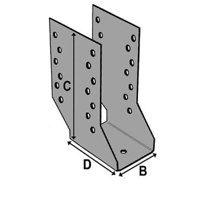 Sabot cantilever (P x l x H x ép) 80 x 64 x 158 x 2,0 mm - Fixtout