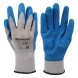 Gants de maçon enduction latex Large - 427550 - Silverline