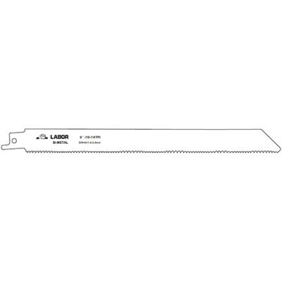 5 lames de scie sabre Bi-métal Lt. 225 mm pas variable 10/14 TPI type S1122VF - Bois et Métal - ZBR00900 - Labor