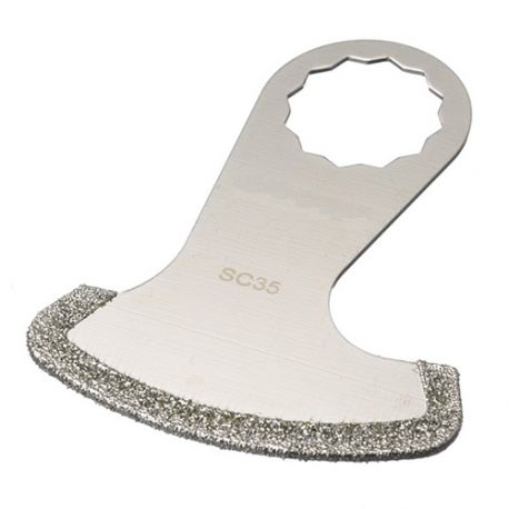 11 lames faucille de scie oscillante SuperCut diamantée 58 x 2 mm - Joint, époxy et colle - ZOS00173 - Labor