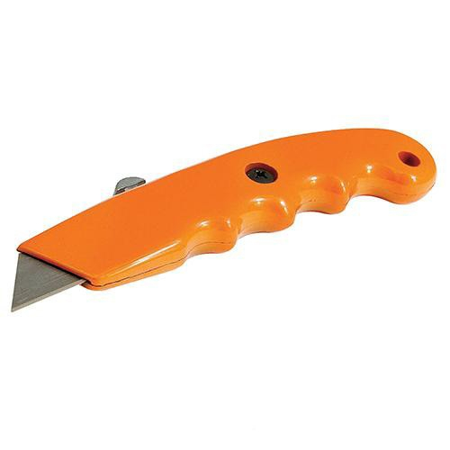 Cutter ergonomique de couleur vive à lame rétractable 140 mm - 456940 - Silverline