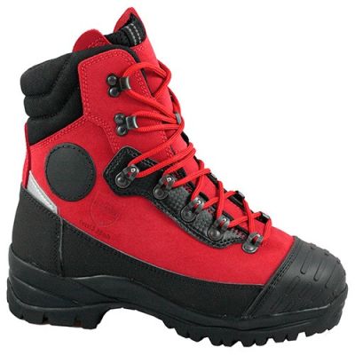 Chaussures montantes de sécurité INFINITY Rouge spécial tronçonneuse Classe 3 - SOLIDUR