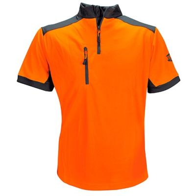 T-Shirt COOLMAX manches courtes Orange - SOLIDUR