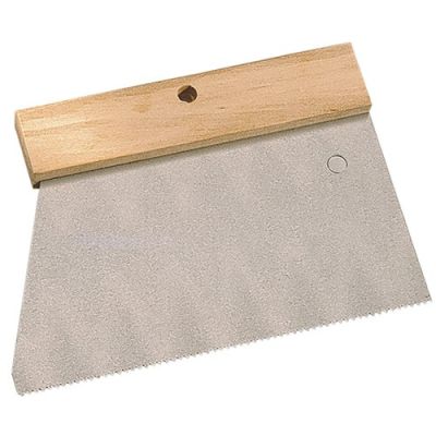 Peigne à colle manche bois L. 185 mm V 3 x 3 -180234 - Mejix