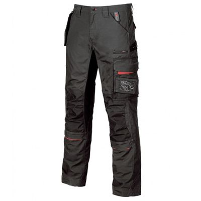 Pantalon de travail avec poche amovible fly pocket - RACE Black Carbon - SY001BC - U-Power