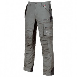 Pantalon de travail avec poche amovible fly pocket - RACE Stone Grey - SY001SG - U-Power