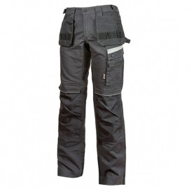 Pantalon de travail TC stretch canvas doté de deux poches flottantes - GORDON ASPHALT GREY - PE126AG - U-Power