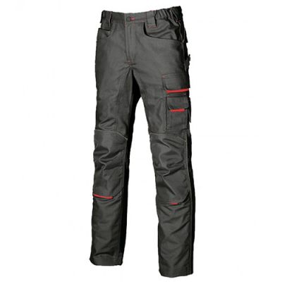 Pantalon de travail doté de deux grandes poches italiennes - FREE Black Carbon - DW022BC - U-Power