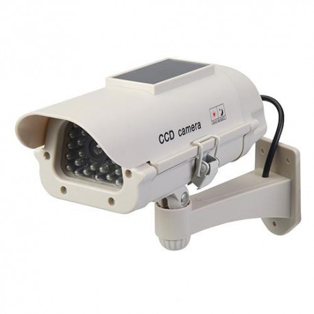 Caméra de surveillance factice solaire avec LED - 614458 - Silverline