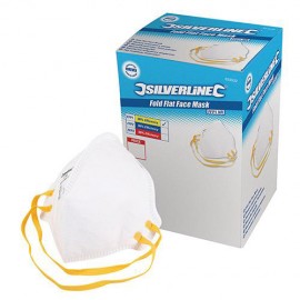 Boîte présentoir de 50 masques respiratoires pliables FFP1 NR - 633532 - Silverline