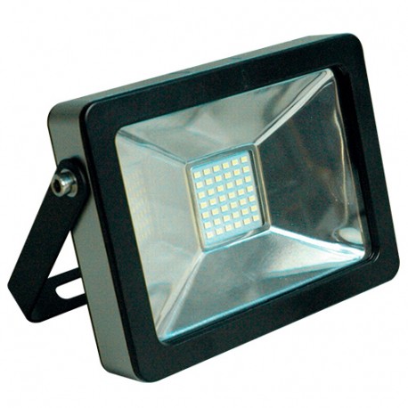 Projecteur plat SMD LED 10W - 800 Lm. 6500K. IP65. Coloris NOIR - 599004 - Fox Light