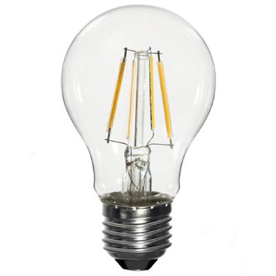 3 ampoules LED-S19 Filament A60 E27 6W 230V 360° - 60W 3000K 810Lm - 2002 - Fox Light