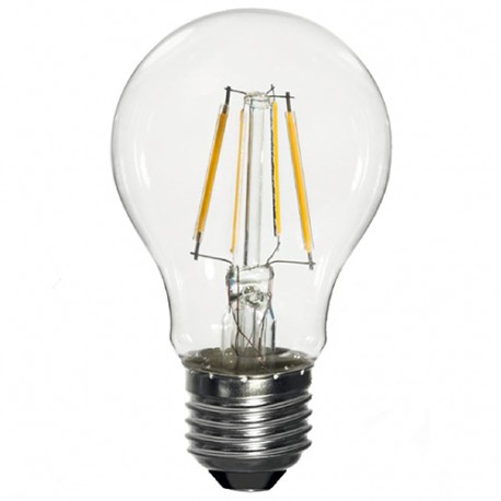 Ampoule LED-S19 Filament (compatible avec variateur) A60 E27 6.5W 230V 360° - 60W 2700K 806Lm - 2010 - Fox Light