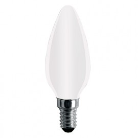 Ampoule LED-S19 Filament Flamme opaque C37 E14 4W 230V 360° - 40W 2700K 400Lm - 2011 - Fox Light
