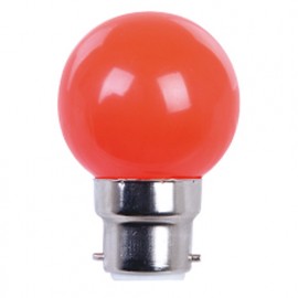 Ampoule LED pour guirlande type guinguette 1W G45 B22 Rouge - 2005 - Fox Light