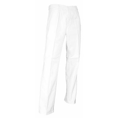 Pantalon artisan peintre coton multipoches et braguette à boutons - Gamme Peinture - PINCEAU - BLANC - 100144 - LMA Lebeurre