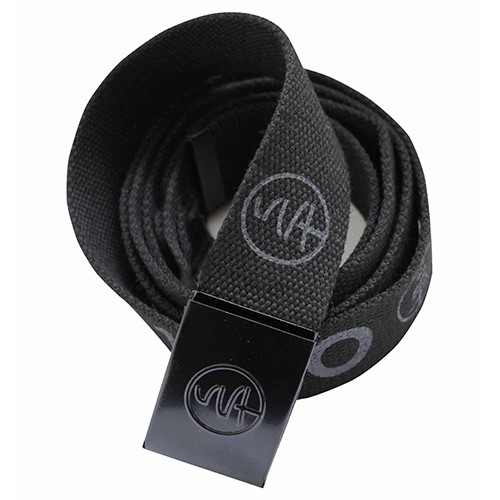 Ceinture sangle recoupable avec boucle à clapet métal et logo LMA- Gamme  accessoires - PADDOCK - NOIR - 9954C - LMA Lebeurre