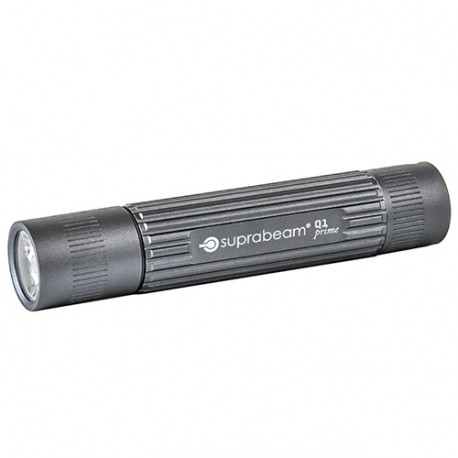 Mini lampe de poche à LED gris 90 Lumens IPX4 avec torche à micro-énergie - Portée 60 m - Q1 prime - 501.1005 - Suprabeam