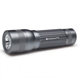 Lampe de poche à LED grise 400 Lumens avec mise au point coulissante - Portée 220 m - Q7 compact - 507.2508 - Suprabeam