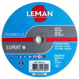 10 disques à tronçonner métal à moyeu plat - D. 350 x Al. 20 x Ep. 4 mm - 1604351 - Leman
