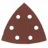 15 lots de 8 patins triangulaires velcro corindon semi-vrac - 94 x 94 mm Gr.120 - 6 trous pour bois/métal - 094094.06.83 - Leman