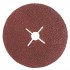 Lot de 25 disques fibre corindon brun D. 115 mm Gr. 60 pour bois et métaux - 6111560 - Leman