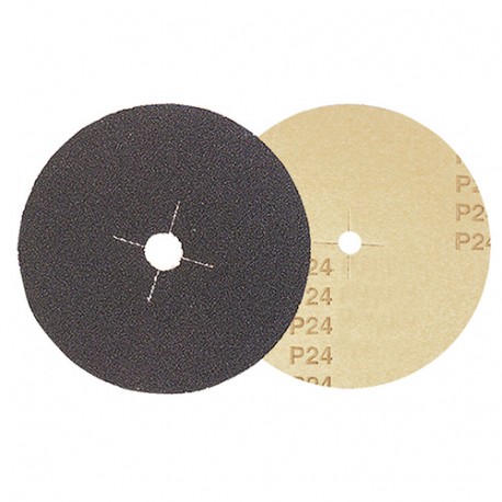 Lot de 25 disques papier parquet carbure silicium D. 150 x Al. 12 mm Gr. 120 - 4815012 - Leman